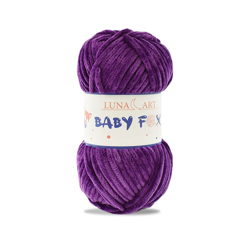 Włóczka Baby FOX Luna Art  16 ciemny fiolet - produkt wyplatamy.pl 1
