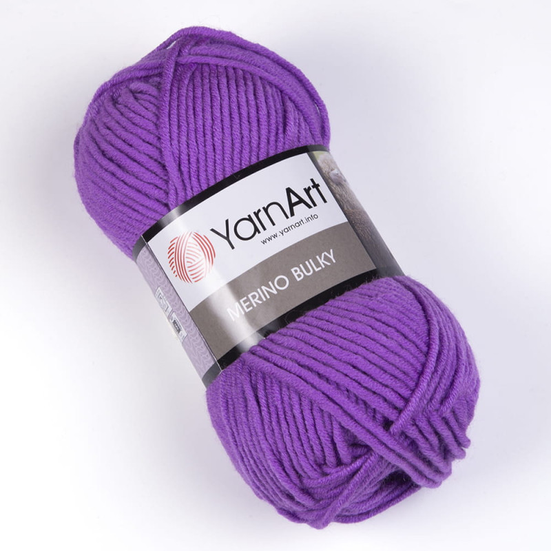 Włóczka YarnArt Merino Bulky 9561 jasny fiolet - produkt wyplatamy.pl 1