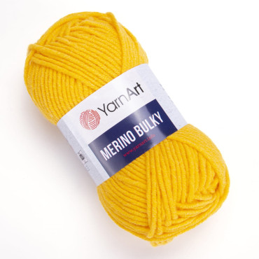 Włóczka YarnArt Merino Bulky 586 żółty