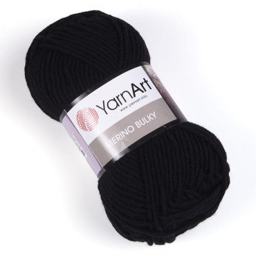Włóczka YarnArt Merino Bulky 585 czarny