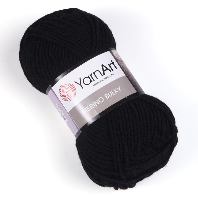 Włóczka YarnArt Merino Bulky 585 czarny - produkt wyplatamy.pl 1