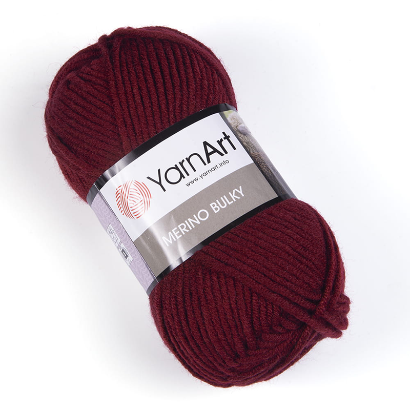 Włóczka YarnArt Merino Bulky 577 bordowy - produkt wyplatamy.pl 1