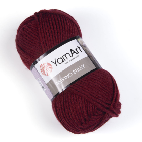 Włóczka YarnArt Merino Bulky 577 bordowy