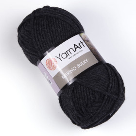 Włóczka YarnArt Merino Bulky 359 ciemny szary