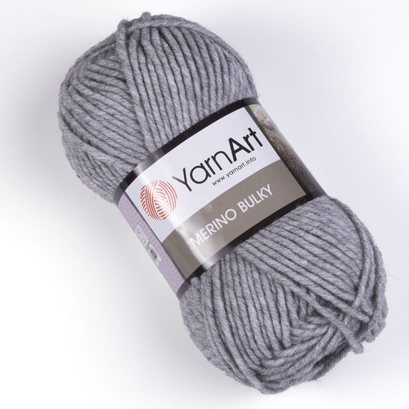 Włóczka YarnArt Merino Bulky 282 jasny szary - produkt wyplatamy.pl 1