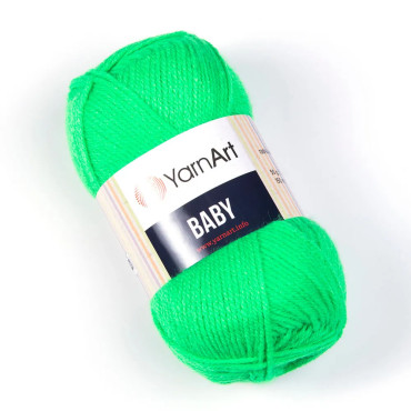 Włóczka YarnArt Baby 8233 neonowy zielony ciemny