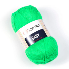 Włóczka YarnArt Baby 8233 neonowy zielony ciemny