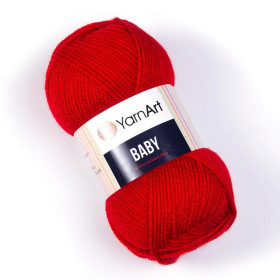 Włóczka YarnArt Baby 576 ciemny czerwony