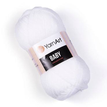 Włóczka YarnArt Baby 501 biały