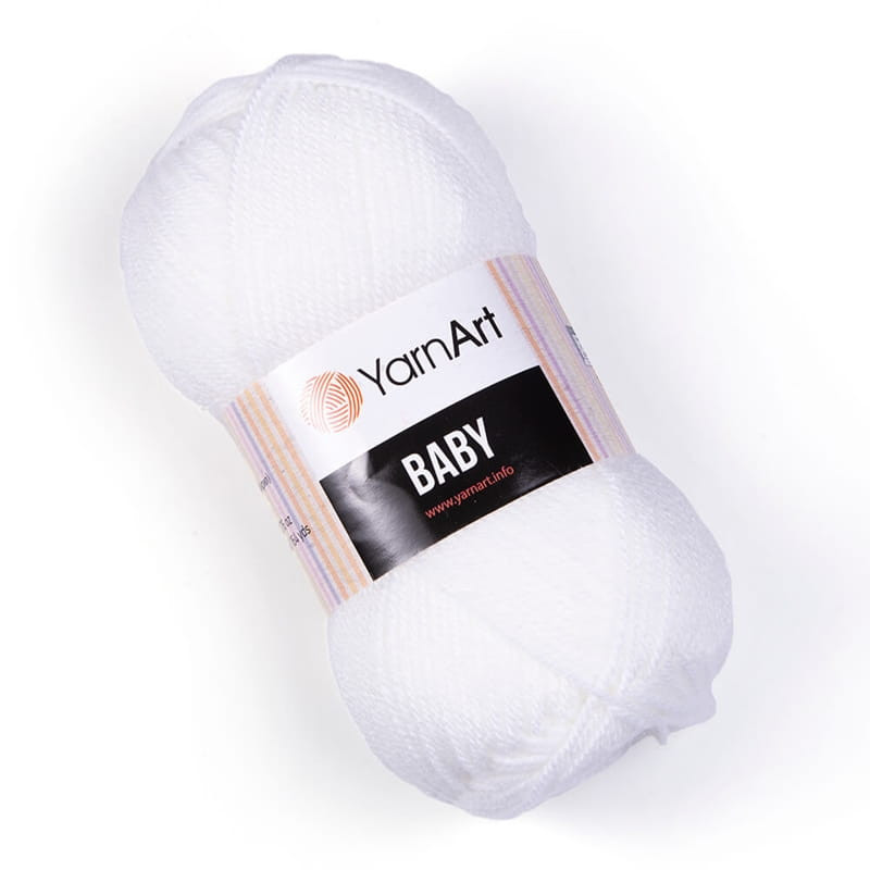 Włóczka YarnArt Baby 501 biały - produkt wyplatamy.pl 1