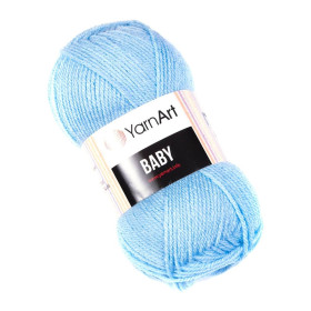 Włóczka YarnArt Baby 215 jasny niebieski