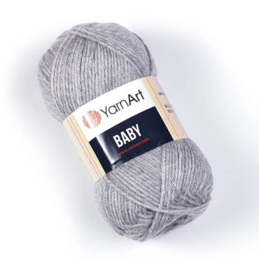 Włóczka YarnArt Baby 195 szary