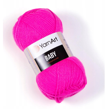 Włóczka YarnArt Baby 174 różowy neonowy