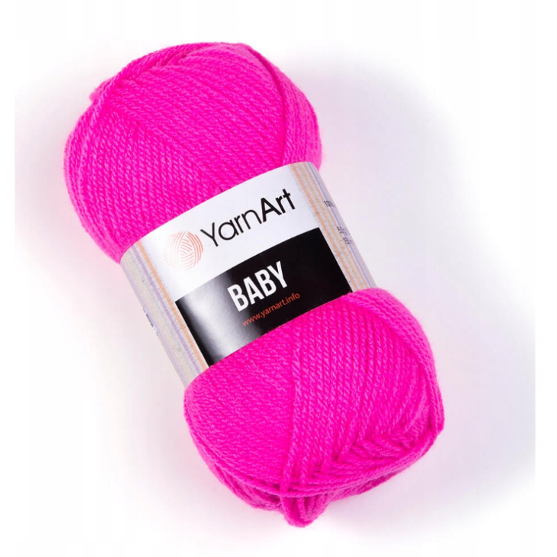 Włóczka YarnArt Baby 174 różowy neonowy - produkt wyplatamy.pl 1