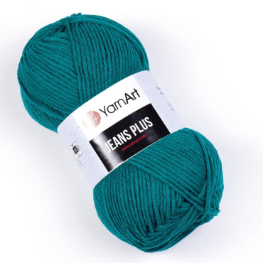 Włóczka YarnArt Jeans Plus 63 morski - produkt 1