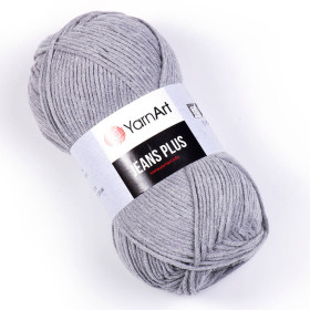 Włóczka YarnArt Jeans Plus 46 szary