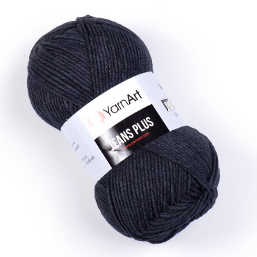 Włóczka YarnArt Jeans Plus 28 węgiel drzewny
