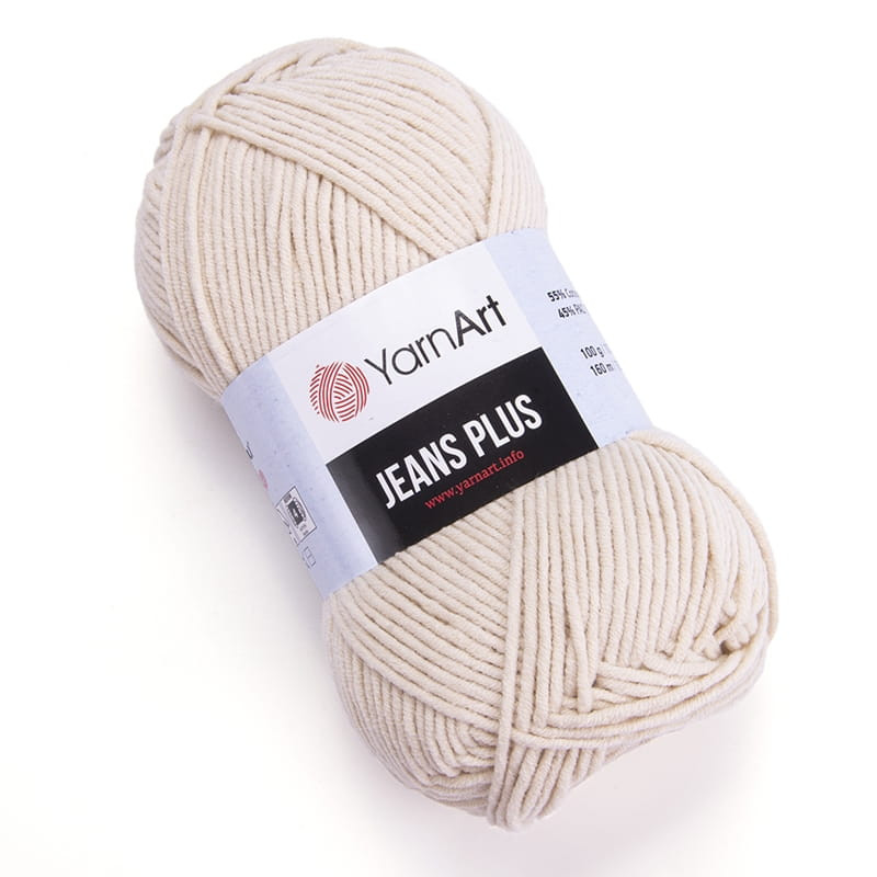 Włóczka YarnArt Jeans Plus 05 jasny beż - produkt wyplatamy.pl 1