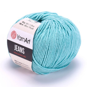 Włóczka YarnArt Jeans 81 jasny turkus