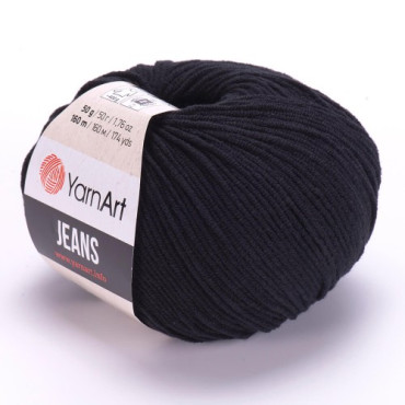 Włóczka YarnArt Jeans 53 czarny