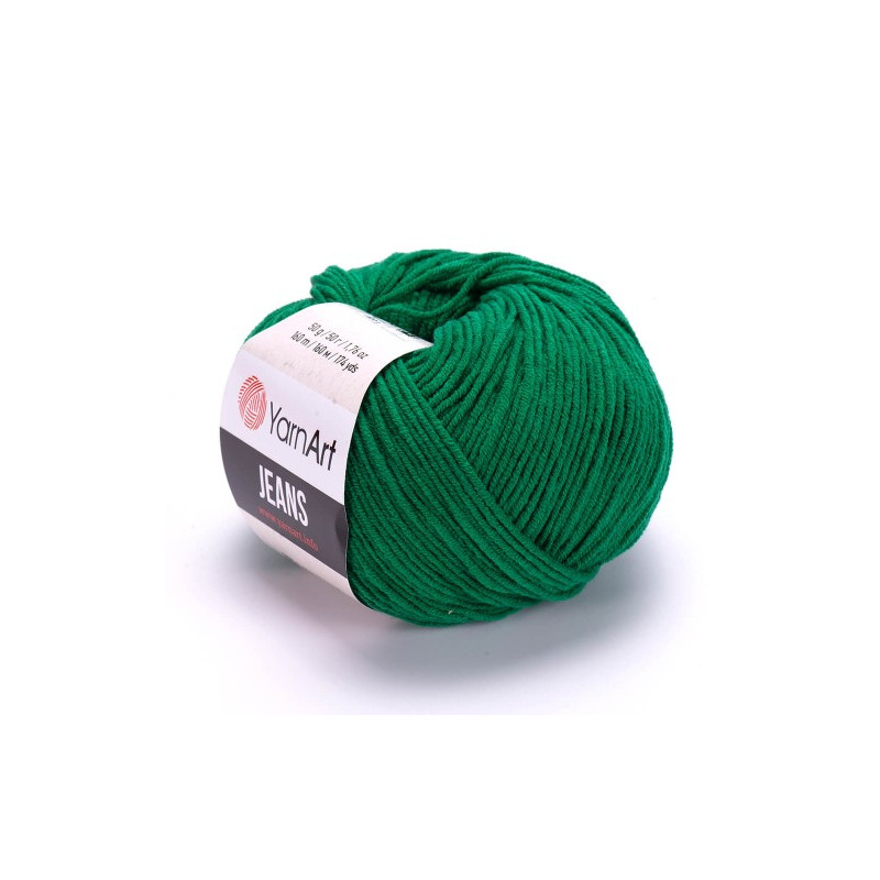 Włóczka YarnArt Jeans 52 zielony - produkt wyplatamy.pl 1