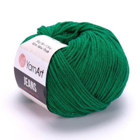 Włóczka YarnArt Jeans 52 zielony