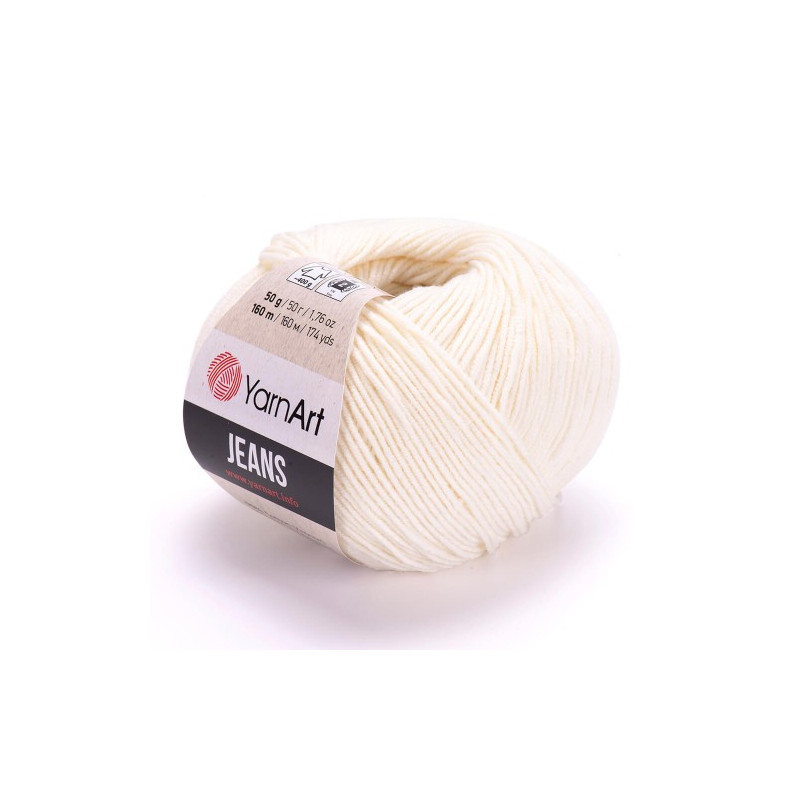 Włóczka YarnArt Jeans 03 ecru - produkt wyplatamy.pl 1