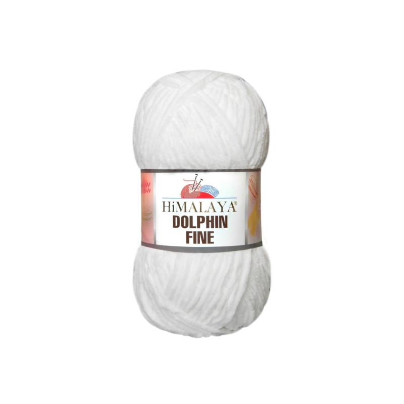 Włóczka Himalaya Dolphin Fine 80501 biały - produkt wyplatamy.pl 1