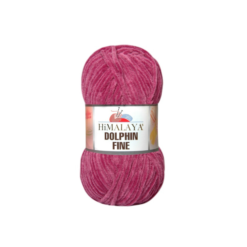 Włóczka Himalaya Dolphin Fine 80519 ciemny róż - produkt wyplatamy.pl 1