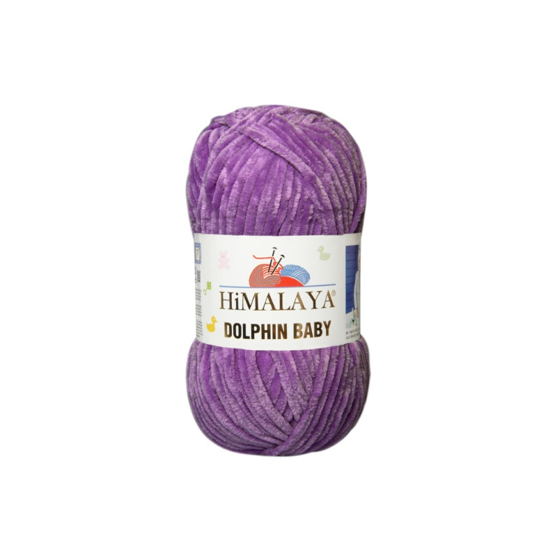 Włóczka Himalaya Dolphin Baby 80340 fioletowy - produkt wyplatamy.pl 1