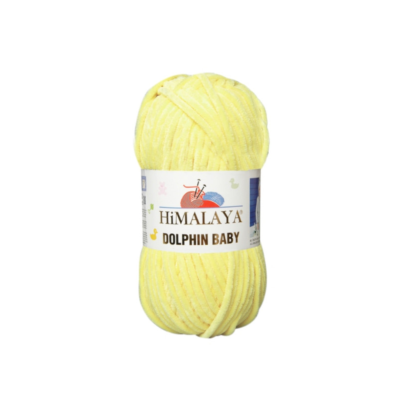 Włóczka Himalaya Dolphin Baby 80302 jasny żółty - produkt wyplatamy.pl 1