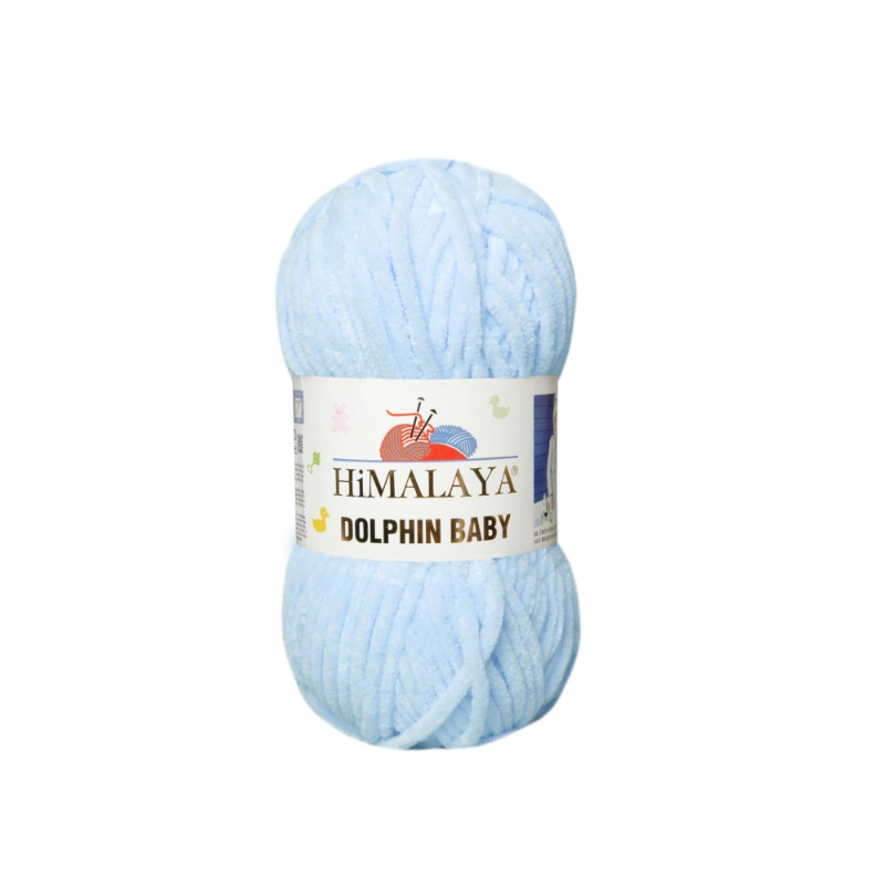 Włóczka Himalaya Dolphin Baby 80306 jasny niebieski - produkt wyplatamy.pl 1