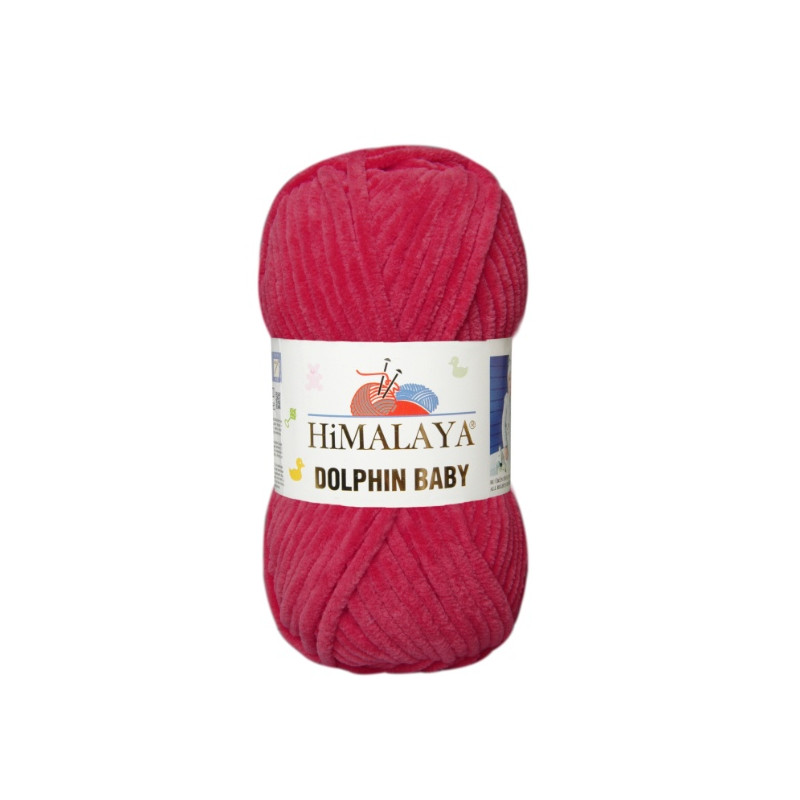 Włóczka Himalaya Dolphin Baby 80310 ciemny róż - produkt wyplatamy.pl 1