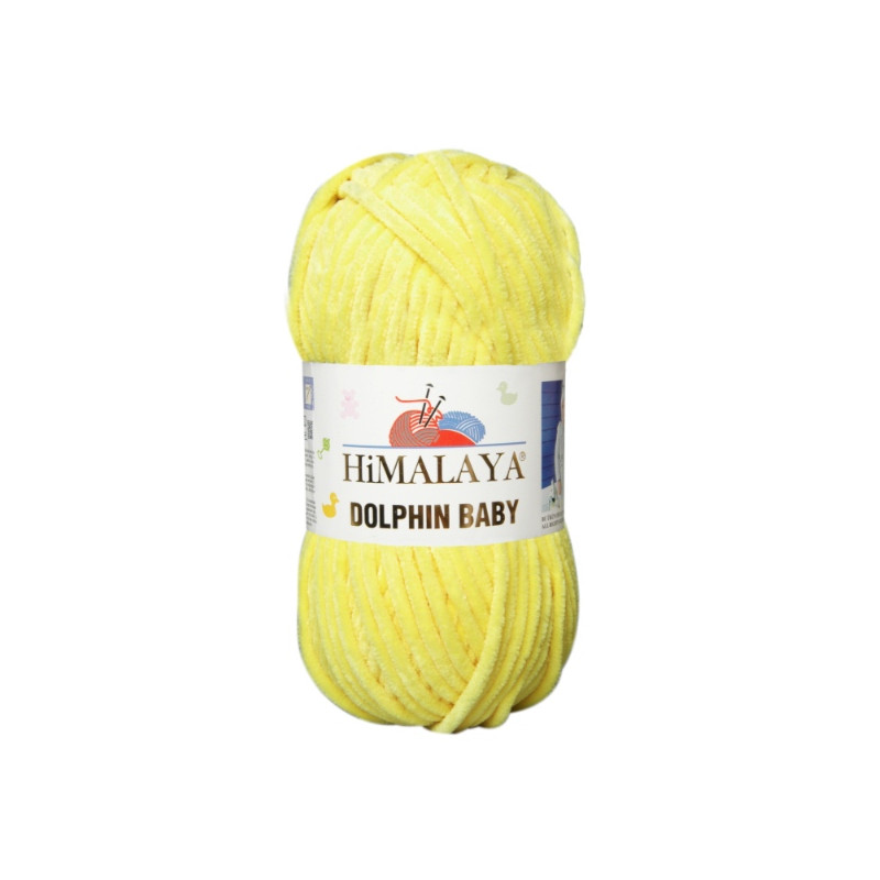 Włóczka Himalaya Dolphin Baby 80313 żółty - produkt wyplatamy.pl 1