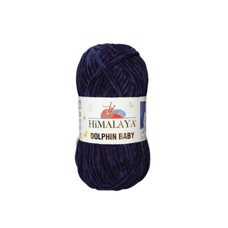 Włóczka Himalaya Dolphin Baby 80321 granatowy - produkt wyplatamy.pl 1