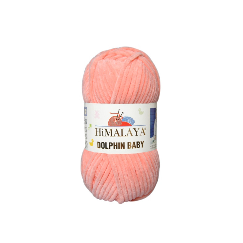 Włóczka Himalaya Dolphin Baby 80323 łososiowy - produkt wyplatamy.pl 1