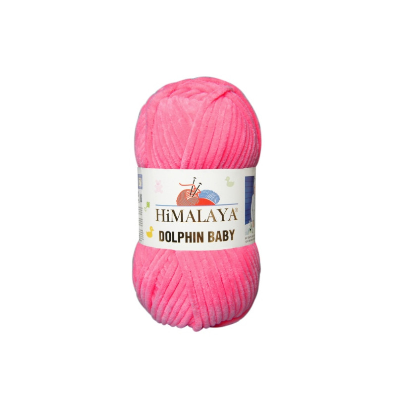 Włóczka Himalaya Dolphin Baby 80324 intensywny róż - produkt wyplatamy.pl 1