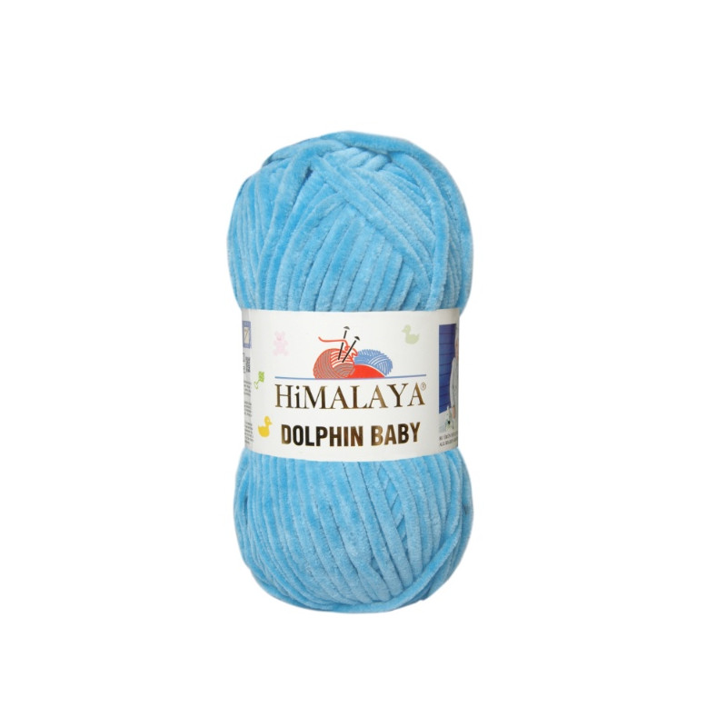 Włóczka Himalaya Dolphin Baby 80326 błękitny - produkt wyplatamy.pl 1