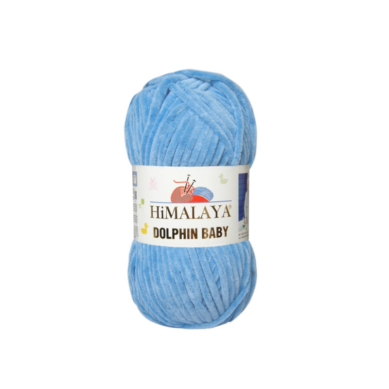 Włóczka Himalaya Dolphin Baby 80327 niebieski - produkt wyplatamy.pl 1
