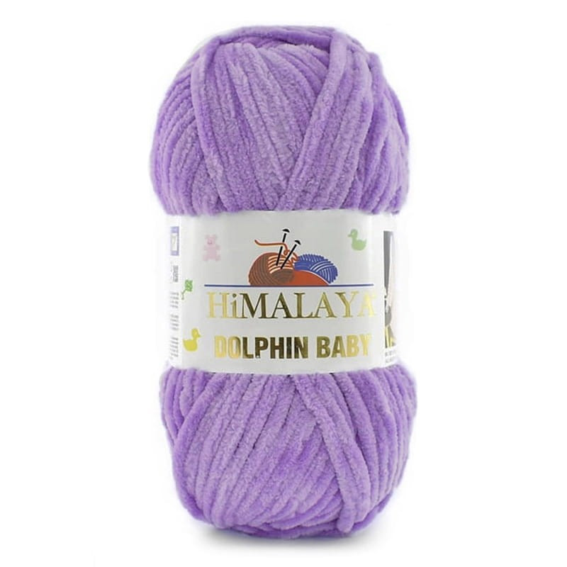 Włóczka Himalaya Dolphin Baby 80392 jasny fiolet - produkt wyplatamy.pl 1