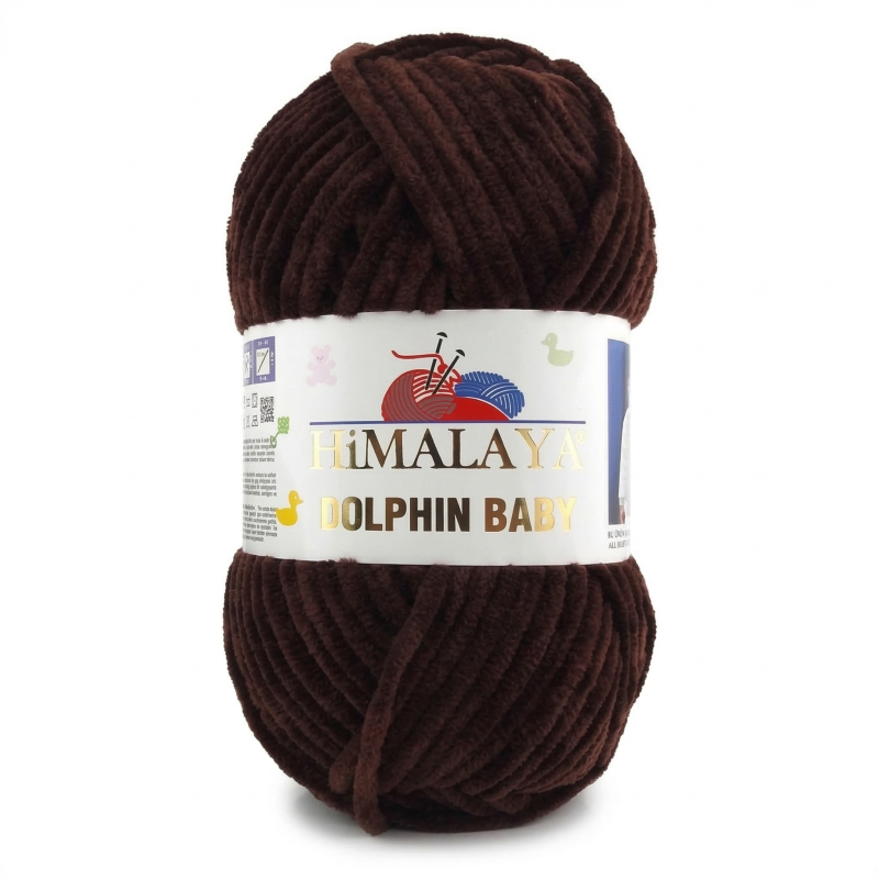 Włóczka Himalaya Dolphin Baby 80336 brązowy - produkt wyplatamy.pl 1