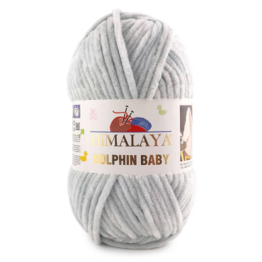 Włóczka Himalaya Dolphin Baby 80325 jasny szary