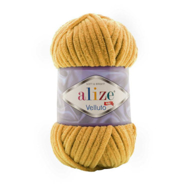 Włóczka Alize Velluto 02 musztardowy