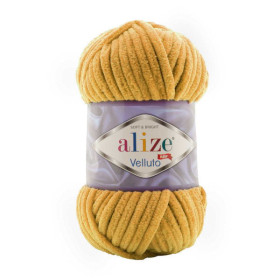 Włóczka Alize Velluto 02 musztardowy
