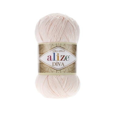 Włóczka Alize Diva 382 pudrowy róż