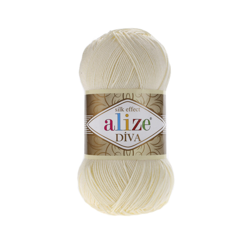 Włóczka Alize Diva 1 porcelanowy - produkt wyplatamy.pl 1