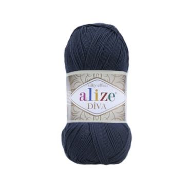 Włóczka Alize Diva 361 ciemny granatowy
