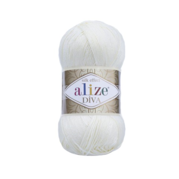 Włóczka Alize Diva 1055 śmietankowy