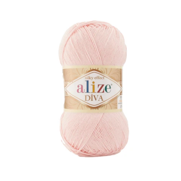Włóczka Alize Diva 161 jasny różowy