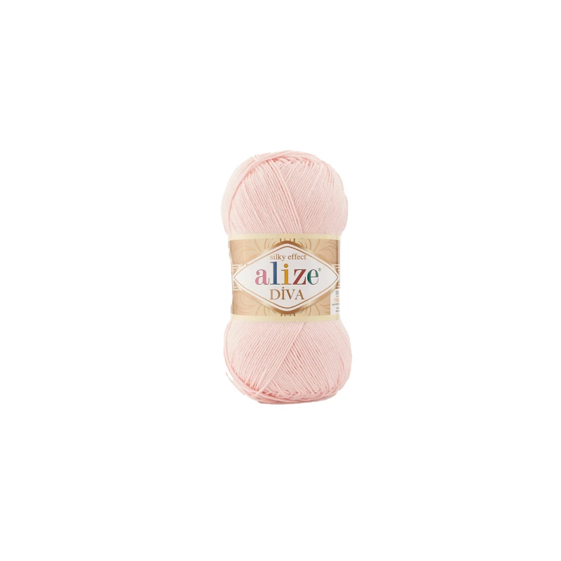 Włóczka Alize Diva 161 jasny różowy - produkt wyplatamy.pl 1